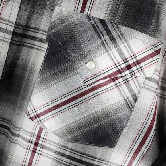 PLAINS WESTERN WEAR PEARL SNAP WESTERN SHIRT - Picture 4 of 7